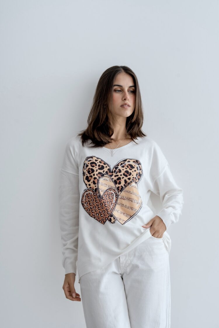 SWEATER TRIPLE HEART - Imagen 5