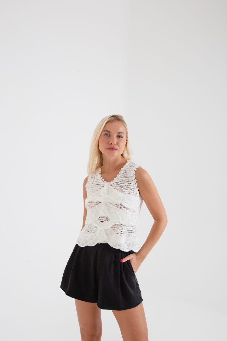 TOP CROCHET VOLADOS - Imagen 2