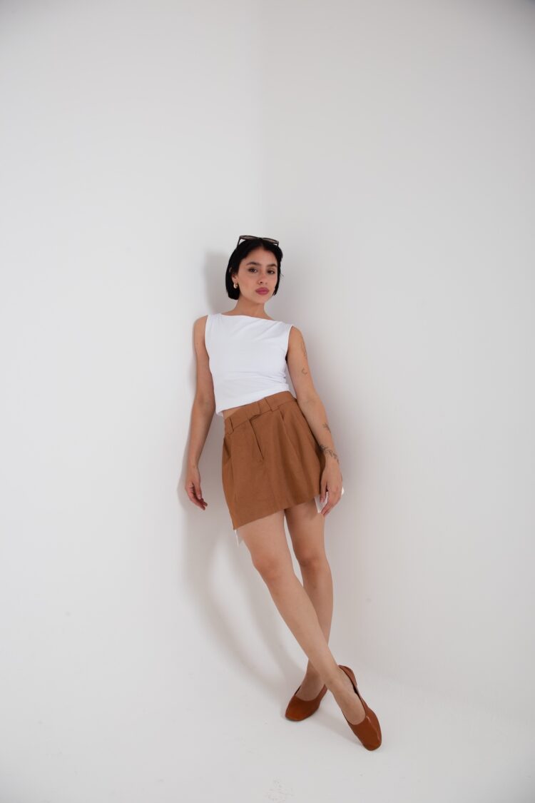 SHORT POLLERA GABARDINA - Imagen 3
