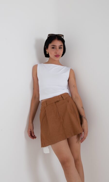 SHORT POLLERA GABARDINA