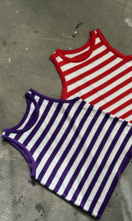 MUSCULOSA RAYADA TEJIDO