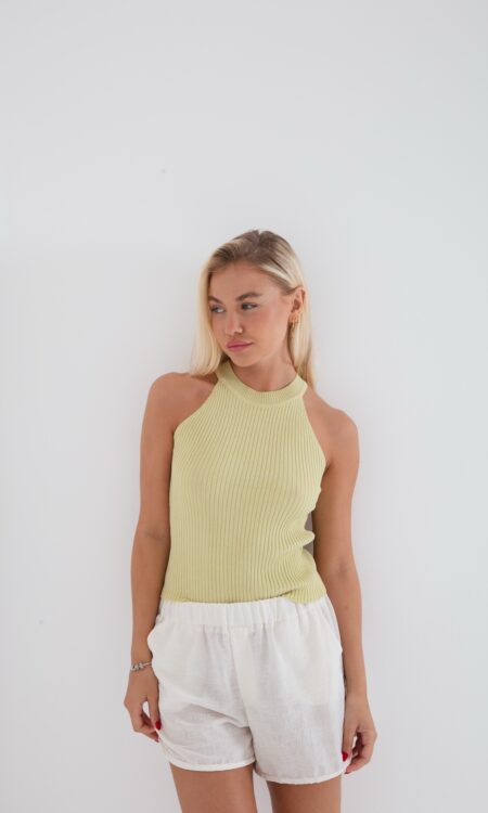 TOP HALTER TEJIDO