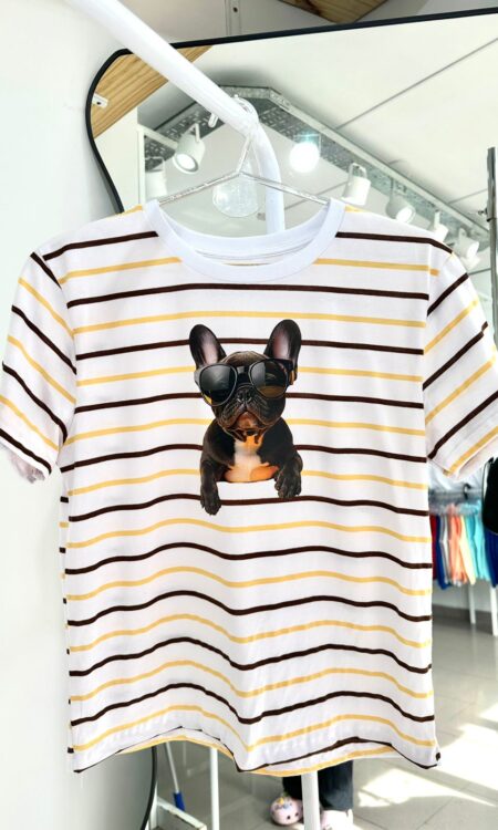 BULLDOG MINI ANTEOJOS RAYADO