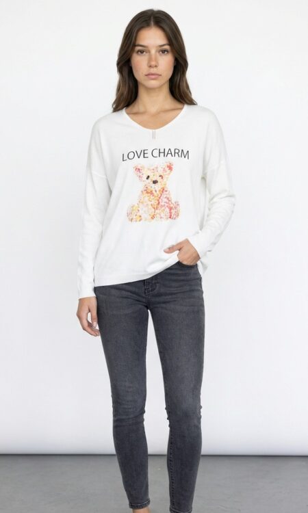 SWEATER LOVE CHARM (hilo bremer importado)