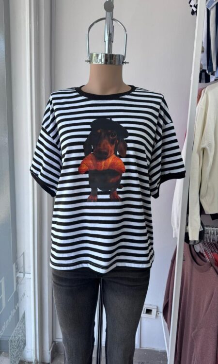 Alternative view of BOXY SALCHI PARIS (100% algodon 24.1 peinado + rib)