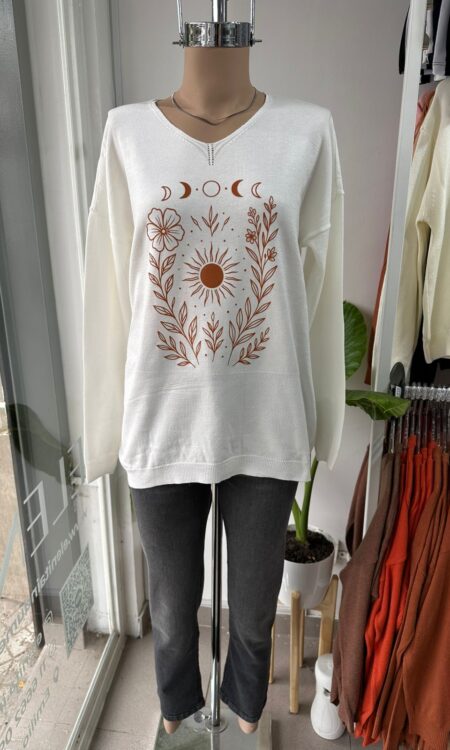 Alternative view of SWEATER SOL FLORES (hilo bremer importado)