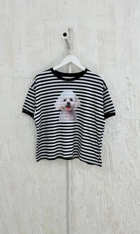 BOXY CANICHE BLANCO (100% algodon 24.1 peinado + rib)