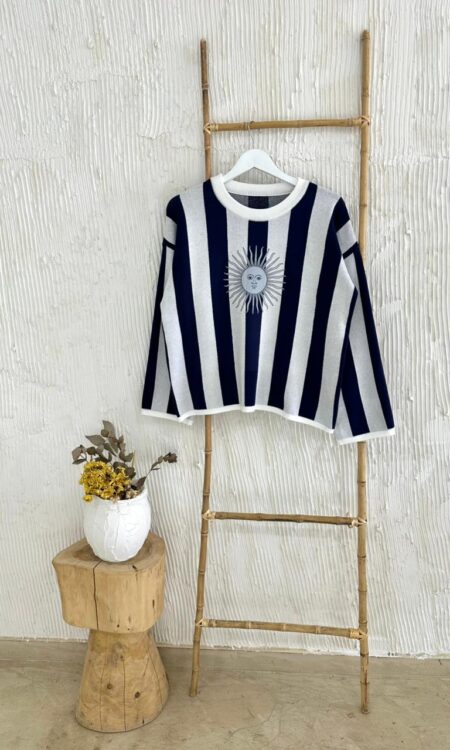 SWEATER SOL DE MAYO GRIS (hilo bremer importado)