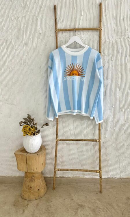 SWEATER SOL DE MAYO ARGENTINA mitad (hilo bremer importado)
