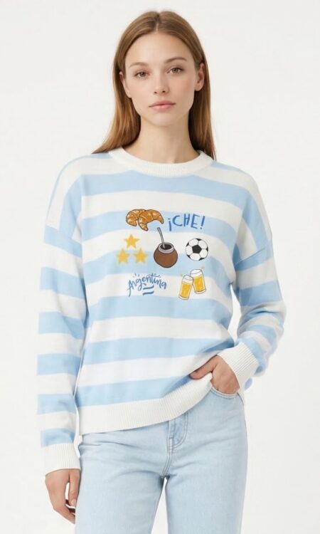 Alternative view of SWEATER HORIZONTAL CHE ARGENTINA (hilo bremer importado)