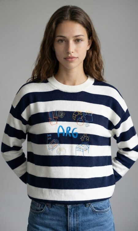 Alternative view of SWEATER HORIZONTAL ARG (hilo bremer importado)